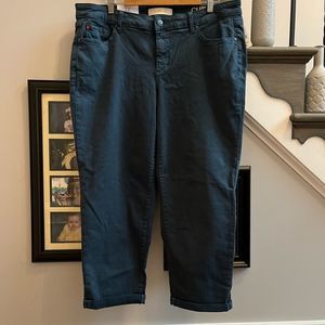 Slink Jeans Teal Curvy Boyfriend Jeans sz 16 NWT